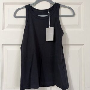 Everlane Jet Black Ribbed Tank